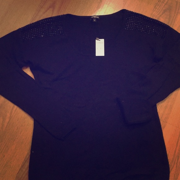 Express Sweaters - NWT. EXPRESS Black, sparkly sweater